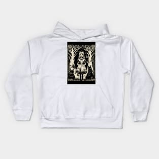 Alice in Wonderland: A Dark Gothic Punk Adventure Kids Hoodie